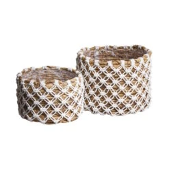 Korb Aus Bananenblatt Mit Folie Ø14cm BANANAS In Natur-Weiß -Butlers butlers korb aus bananenblatt mit folie o14cm bananas in natur weiss 3