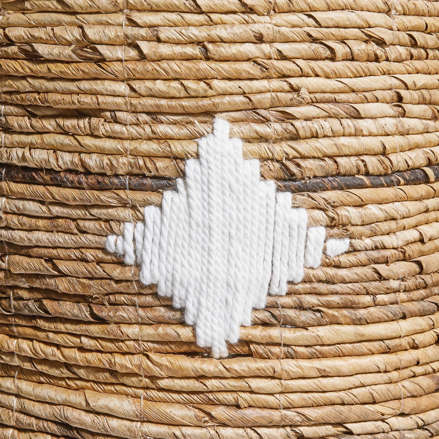 Korb Aus Bananenblatt Ø27cm BANANAS In Natur-Weiß 3 Korb Aus Bananenblatt Ø27cm BANANAS In Natur-Weiß – Bild 3