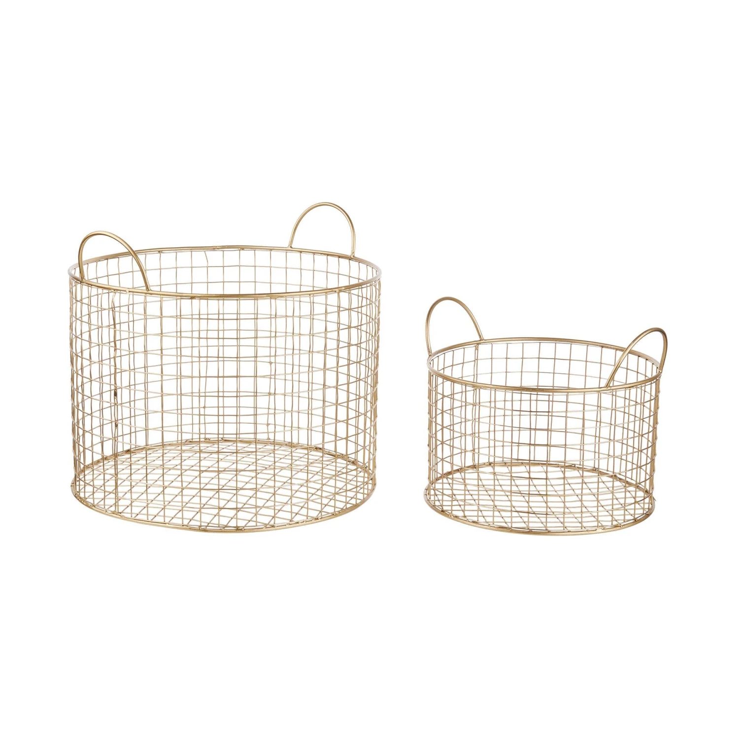 Korb Rund Ø22cm HOOP In Gold 2 Korb Rund Ø22cm HOOP In Gold – Bild 2