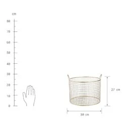 Korb Rund Ø30cm HOOP In Gold 5 Korb Rund Ø30cm HOOP In Gold -Butlers butlers korb rund o30cm hoop in gold 2