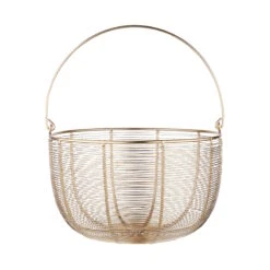 Korb Rund Ø30cm MORGAN In Gold