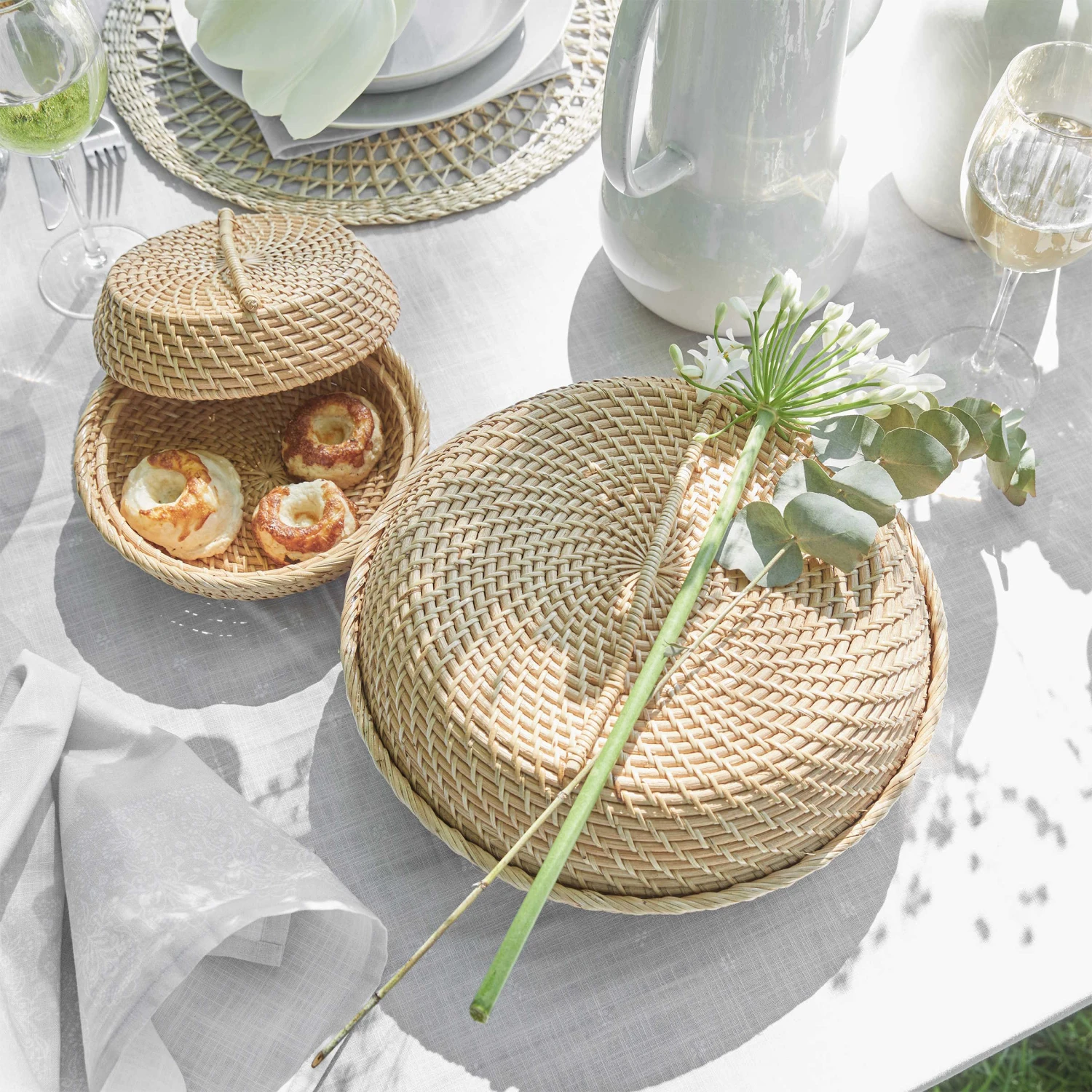 Korbschale Rattan Ø20cm RONDA In Natur 6 Korbschale Rattan Ø20cm RONDA In Natur – Bild 6