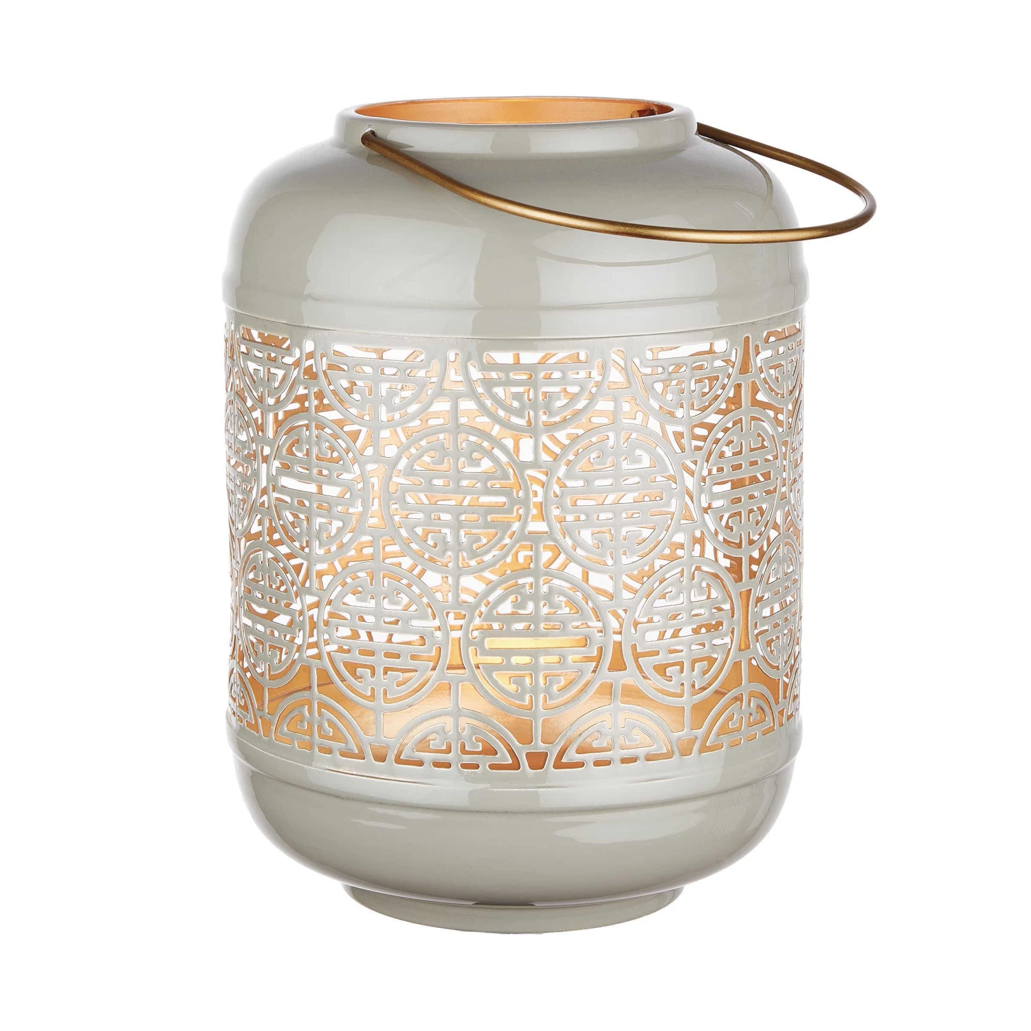 Laterne Höhe 26cm ZEN In Grau 2 Laterne Höhe 26cm ZEN In Grau – Bild 2