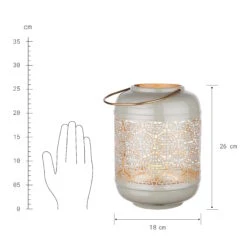 Laterne Höhe 26cm ZEN In Grau 6 Laterne Höhe 26cm ZEN In Grau -Butlers butlers laterne hohe 26cm zen in grau 2