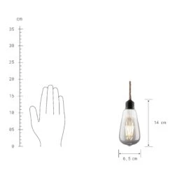 LED-Hängeleuchte Mit Jutekordel Und Aufhängung BULB LIGHT In Schwarz 8 LED-Hängeleuchte Mit Jutekordel Und Aufhängung BULB LIGHT In Schwarz -Butlers butlers led hangeleuchte mit jutekordel und aufhangung bulb light in schwarz 2