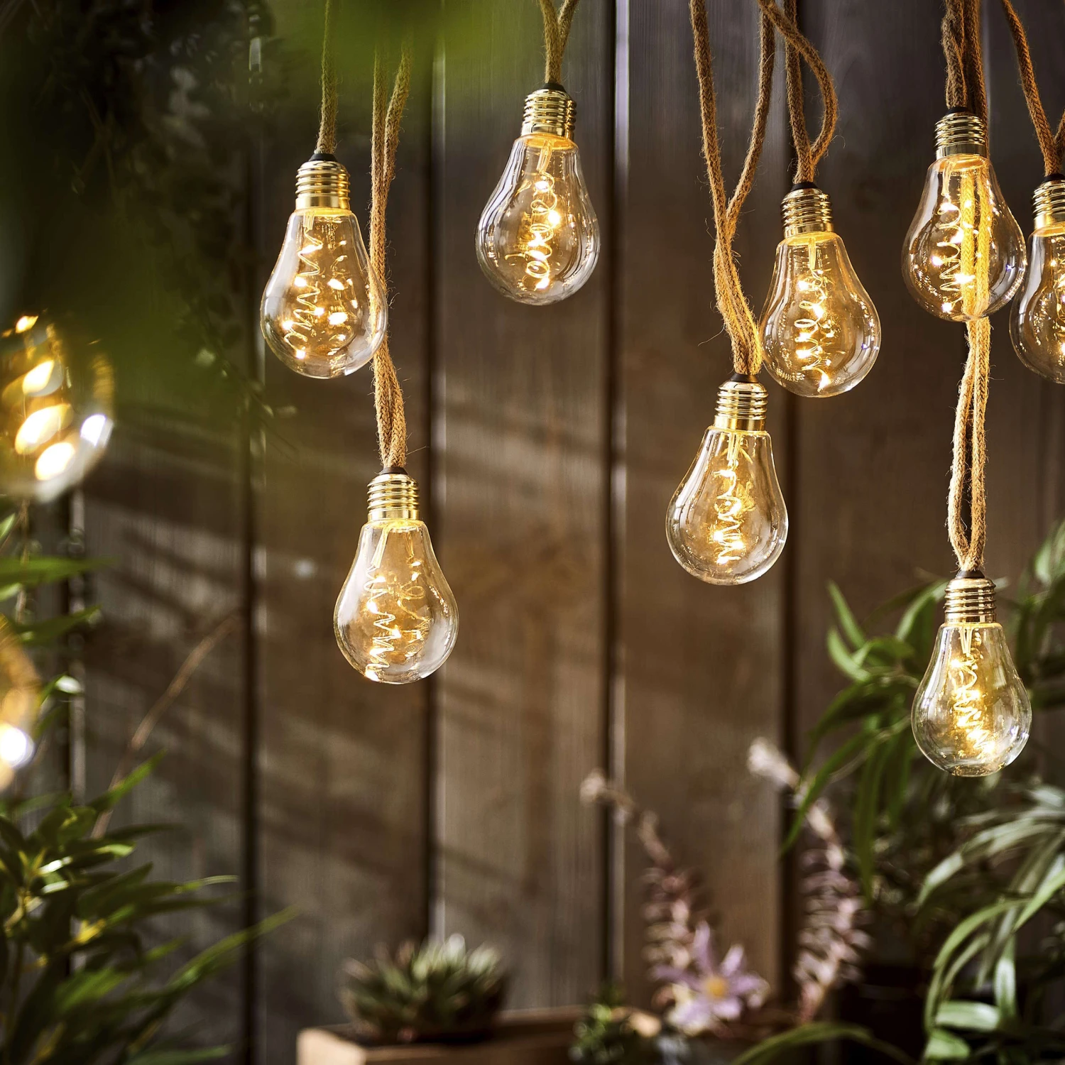 LED-Lichterkette 10 Lichter Mit Naturseil & USB-Batteriefach BULB LIGHTS In Natur 6 LED-Lichterkette 10 Lichter Mit Naturseil & USB-Batteriefach BULB LIGHTS In Natur – Bild 6