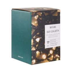 LED-Lichterkette 160 Lichter Outdoor 160 LIGHTS In Schwarz 7 LED-Lichterkette 160 Lichter Outdoor 160 LIGHTS In Schwarz -Butlers butlers led lichterkette 160 lichter outdoor 160 lights in schwarz 2