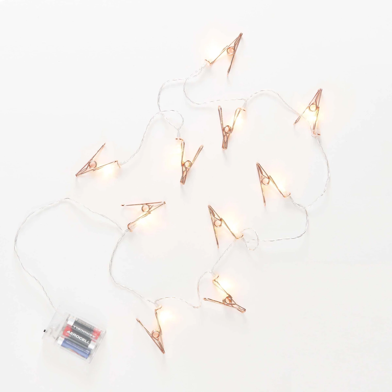 LED-Lichterkette Clips 10 Lichter Mit USB-Batteriefach CLIP COUTURE In Roségold 4 LED-Lichterkette Clips 10 Lichter Mit USB-Batteriefach CLIP COUTURE In Roségold – Bild 4