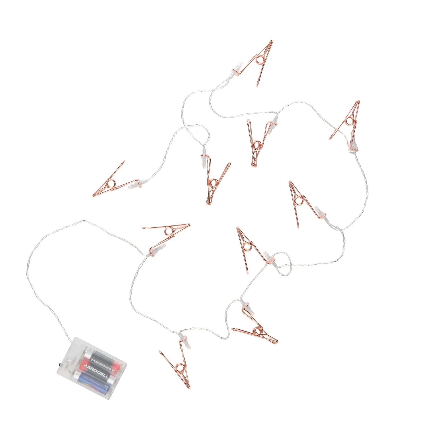 LED-Lichterkette Clips 10 Lichter Mit USB-Batteriefach CLIP COUTURE In Roségold 1 LED-Lichterkette Clips 10 Lichter Mit USB-Batteriefach CLIP COUTURE In Roségold