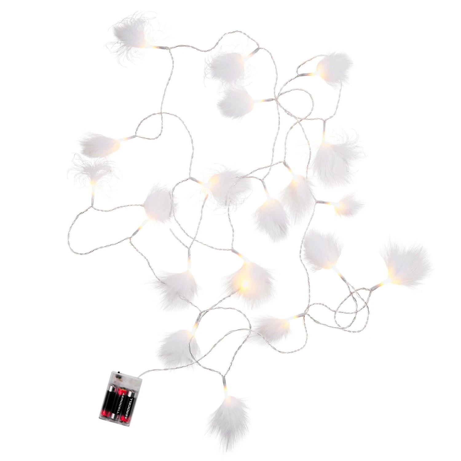 LED-Lichterkette Federn 20 Lichter Mit USB-Batteriefach FEATHERS In Weiß 5 LED-Lichterkette Federn 20 Lichter Mit USB-Batteriefach FEATHERS In Weiß – Bild 5