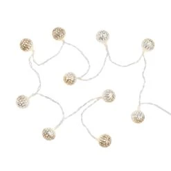 LED-Lichterkette Metallball 10 Lichter Mit USB-Batteriefach ORIENTAL LIGHTS In Silber 8 LED-Lichterkette Metallball 10 Lichter Mit USB-Batteriefach ORIENTAL LIGHTS In Silber -Butlers butlers led lichterkette metallball 10 lichter mit usb batteriefach oriental lights in silber 3