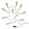 LED Lichterkette Mit Naturseil 10 Lichter Und Stecker BULB LIGHTS In Bronze