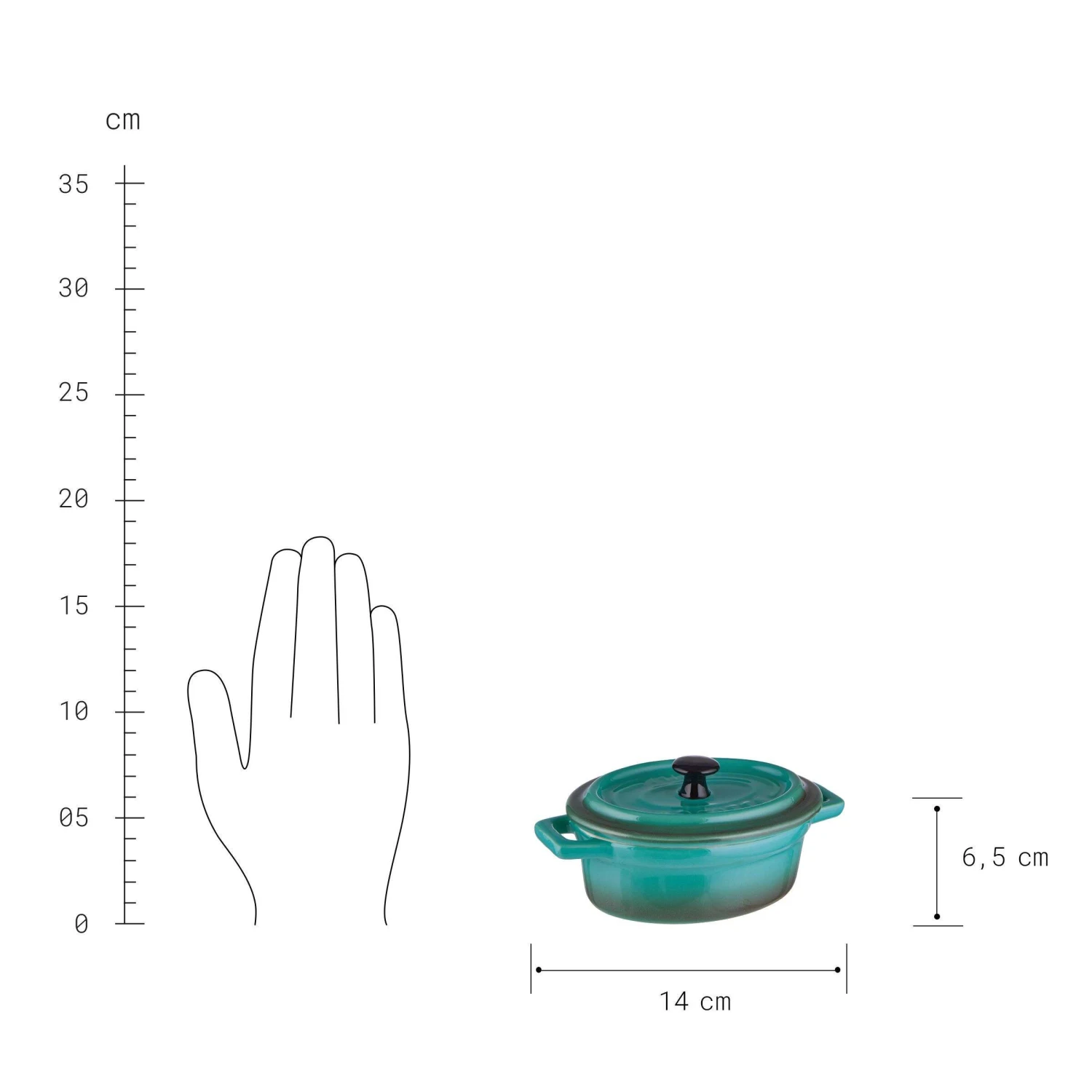 Mini-Auflaufform Oval 150ml C'EST SI BON In Petrol 3 Mini-Auflaufform Oval 150ml C'EST SI BON In Petrol – Bild 3
