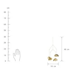 Mobile Höhe 40cm OVER THE RAINBOW In Gold 5 Mobile Höhe 40cm OVER THE RAINBOW In Gold -Butlers butlers mobile hohe 40cm over the rainbow in gold 2