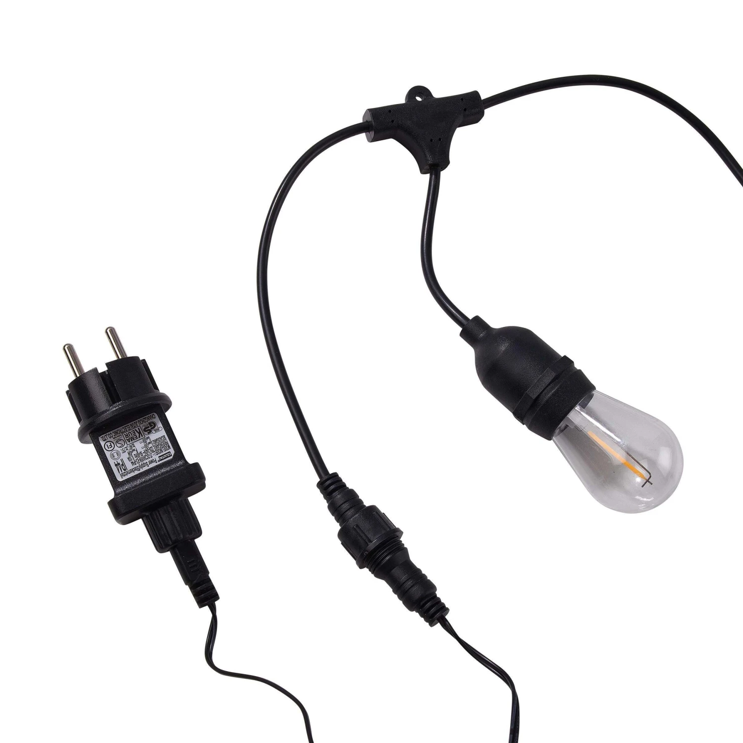 Outdoor-Lichterkette Mit 10 Glühbirnen Und Stecker BULB LIGHTS In Schwarz 3 Outdoor-Lichterkette Mit 10 Glühbirnen Und Stecker BULB LIGHTS In Schwarz – Bild 3