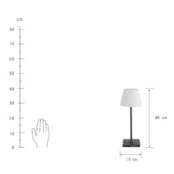 Outdoor Tischleuchte, Dimmbar LIGHT UP In Schwarz-Weiß 10 Outdoor Tischleuchte, Dimmbar LIGHT UP In Schwarz-Weiß -Butlers butlers outdoor tischleuchte dimmbar light up in schwarz weiss 3