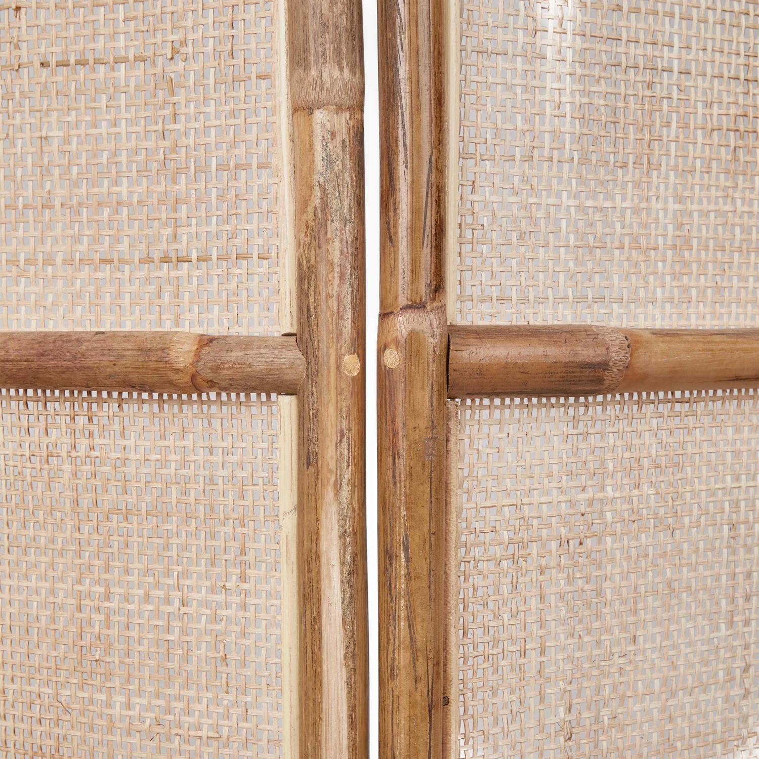 Paravent Aus Rattan L 120 X H 180cm BOHO LOUNGE In Natur 8 Paravent Aus Rattan L 120 X H 180cm BOHO LOUNGE In Natur – Bild 8