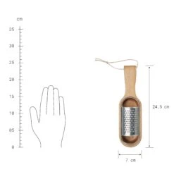 Parmesanreibe L 24,5 X B 7cm GOURMET In Braun-Silber 8 Parmesanreibe L 24,5 X B 7cm GOURMET In Braun-Silber -Butlers butlers parmesanreibe l 24 5 x b 7cm gourmet in braun silber 2