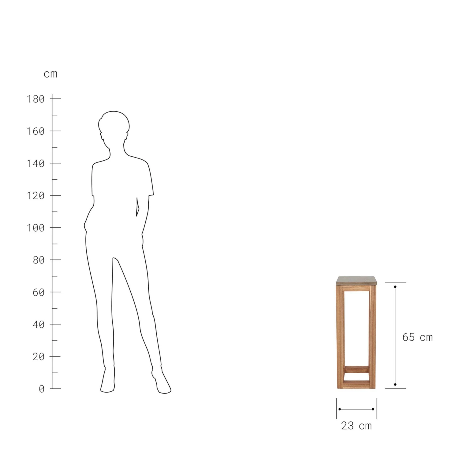 Pflanzenhocker 2er-Set CONCRETE In Natur-Grau 6 Pflanzenhocker 2er-Set CONCRETE In Natur-Grau – Bild 6