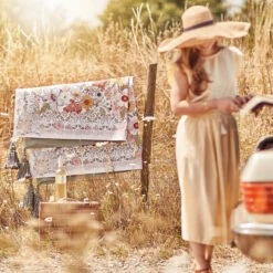 Picknickdecke L 175 X B 154cm BETWEEN FLOWERS In Creme 20 Picknickdecke L 175 X B 154cm BETWEEN FLOWERS In Creme -Butlers butlers picknickdecke l 175 x b 154cm between flowers in creme 8