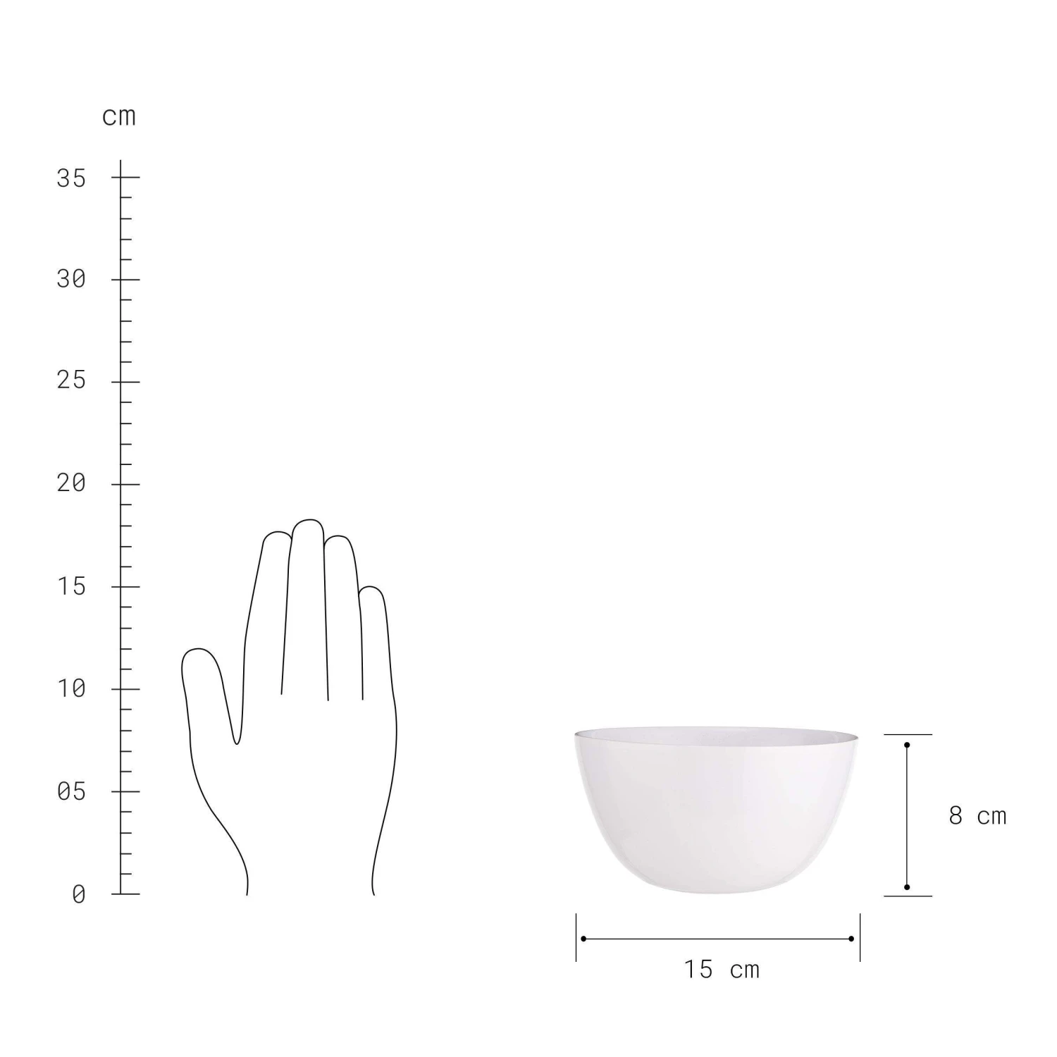 Schale 600ml NATIVE In Weiß 4 Schale 600ml NATIVE In Weiß – Bild 4