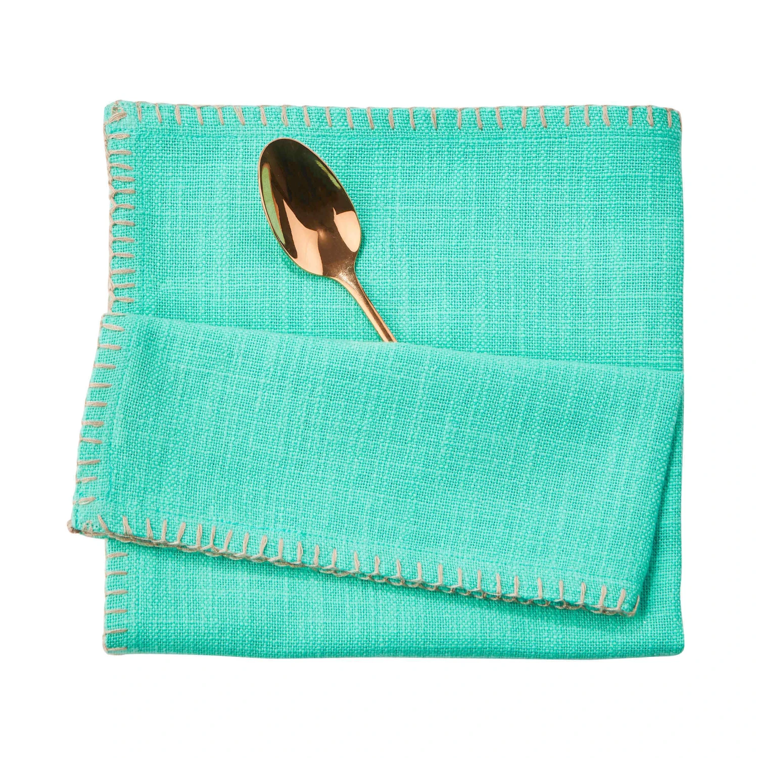 Serviette L 42 X B 42cm FINCA In Türkis 1 Serviette L 42 X B 42cm FINCA In Türkis