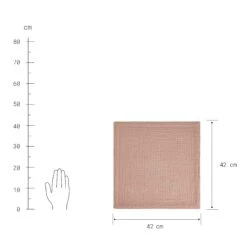 Serviette L 42 X B 42cm LOOM In Rosé 6 Serviette L 42 X B 42cm LOOM In Rosé -Butlers butlers serviette l 42 x b 42cm loom in rose 2