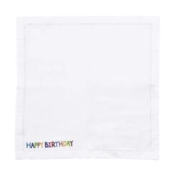 Serviette L 45 X B 45cm HAPPY BIRTHDAY In Weiß 5 Serviette L 45 X B 45cm HAPPY BIRTHDAY In Weiß -Butlers butlers serviette l 45 x b 45cm happy birthday in weiss 2