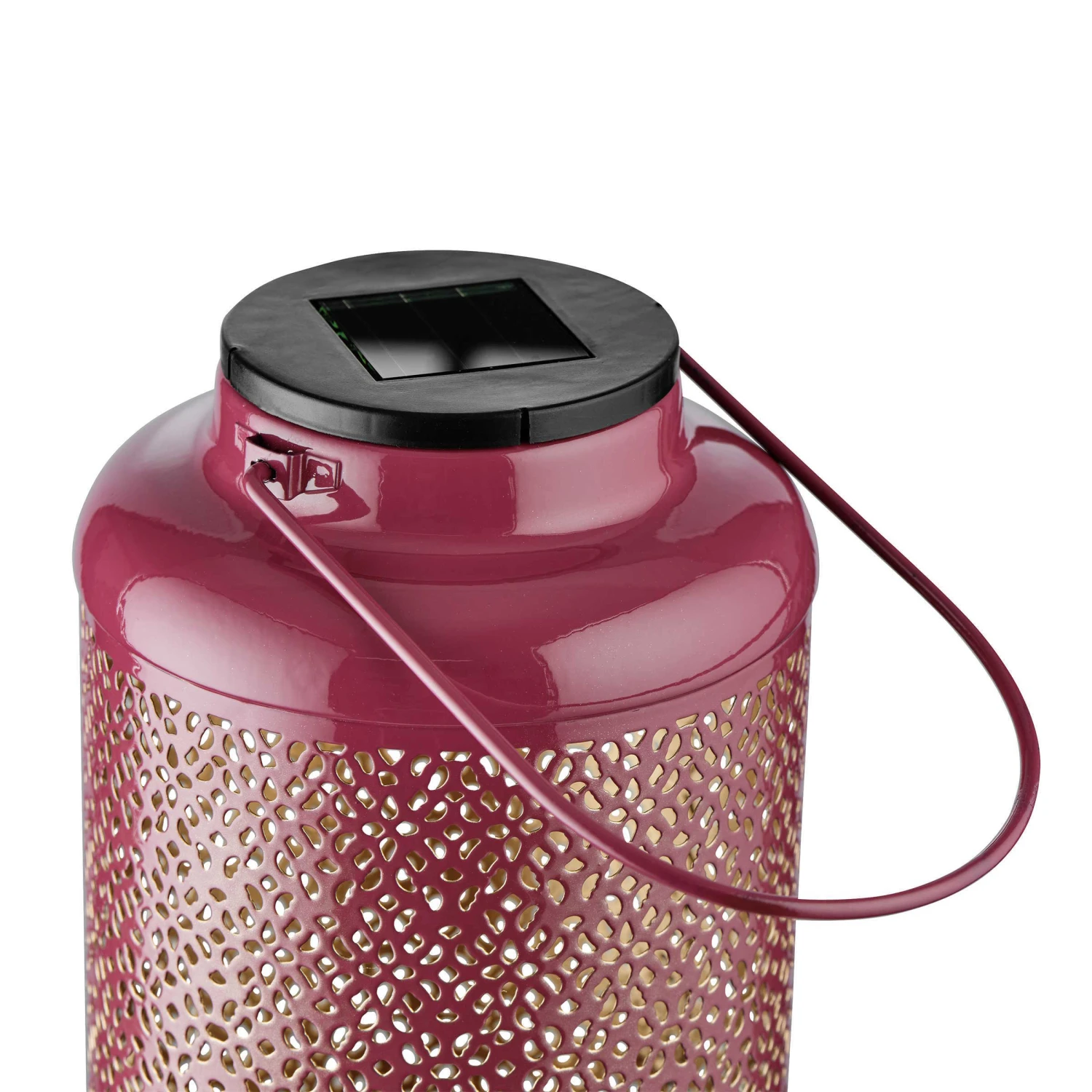 Solar-Laterne H 24cm SOLANA In Lila-Gold 4 Solar-Laterne H 24cm SOLANA In Lila-Gold – Bild 4