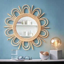 Spiegel Blumenförmig Ø52cm COTTAGE In Natur 9 Spiegel Blumenförmig Ø52cm COTTAGE In Natur -Butlers butlers spiegel blumenformig o52cm cottage in natur 1