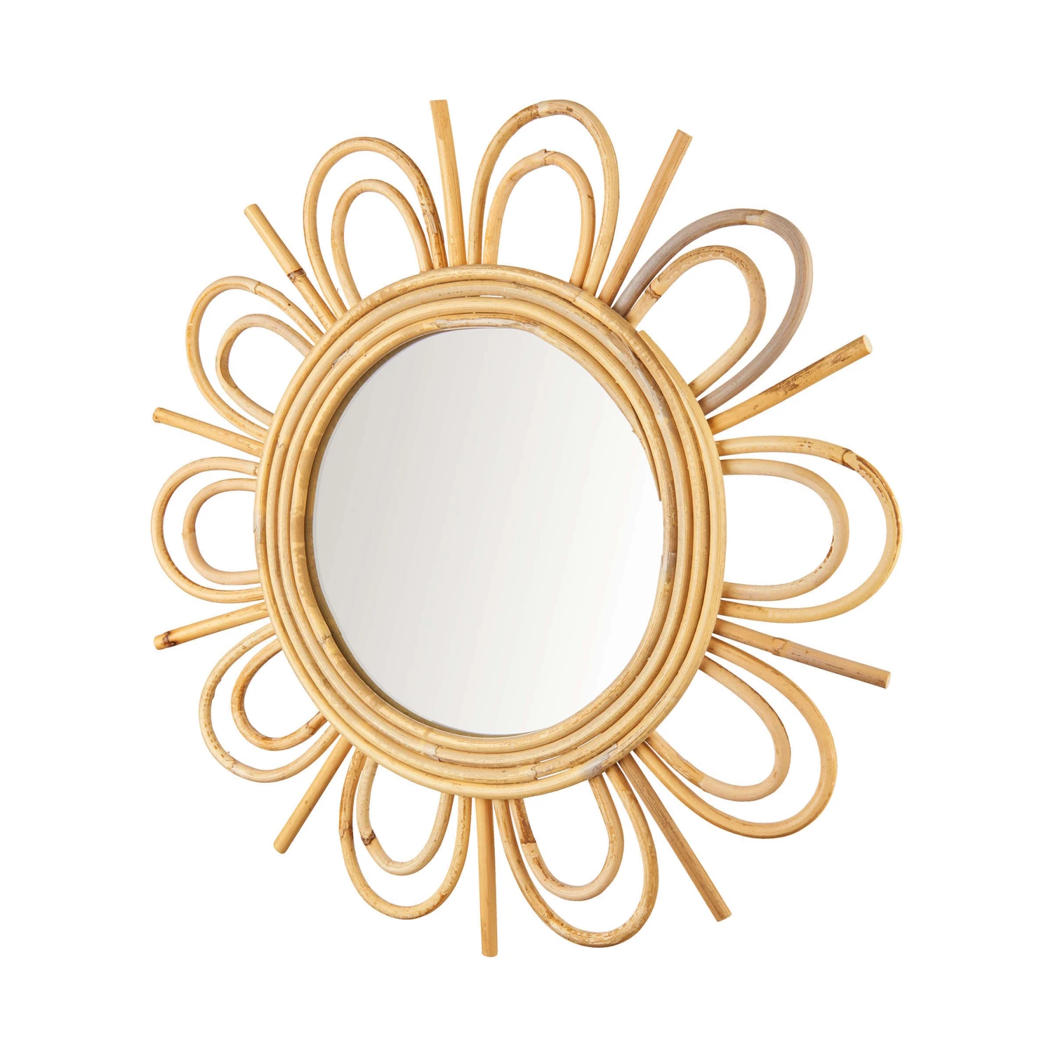 Spiegel Blumenförmig Ø52cm COTTAGE In Natur 4 Spiegel Blumenförmig Ø52cm COTTAGE In Natur – Bild 4