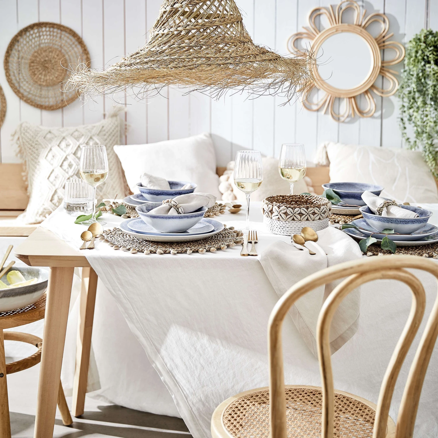 Spiegel Blumenförmig Ø52cm COTTAGE In Natur 8 Spiegel Blumenförmig Ø52cm COTTAGE In Natur – Bild 8