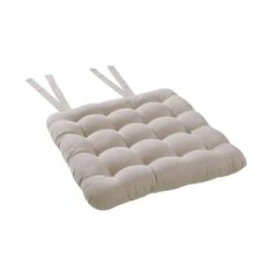 Stuhlkissen Mit Bändchen L 35 X B 37cm SOLID In Beige 6 Stuhlkissen Mit Bändchen L 35 X B 37cm SOLID In Beige -Butlers butlers stuhlkissen mit bandchen l 35 x b 37cm solid in beige 2