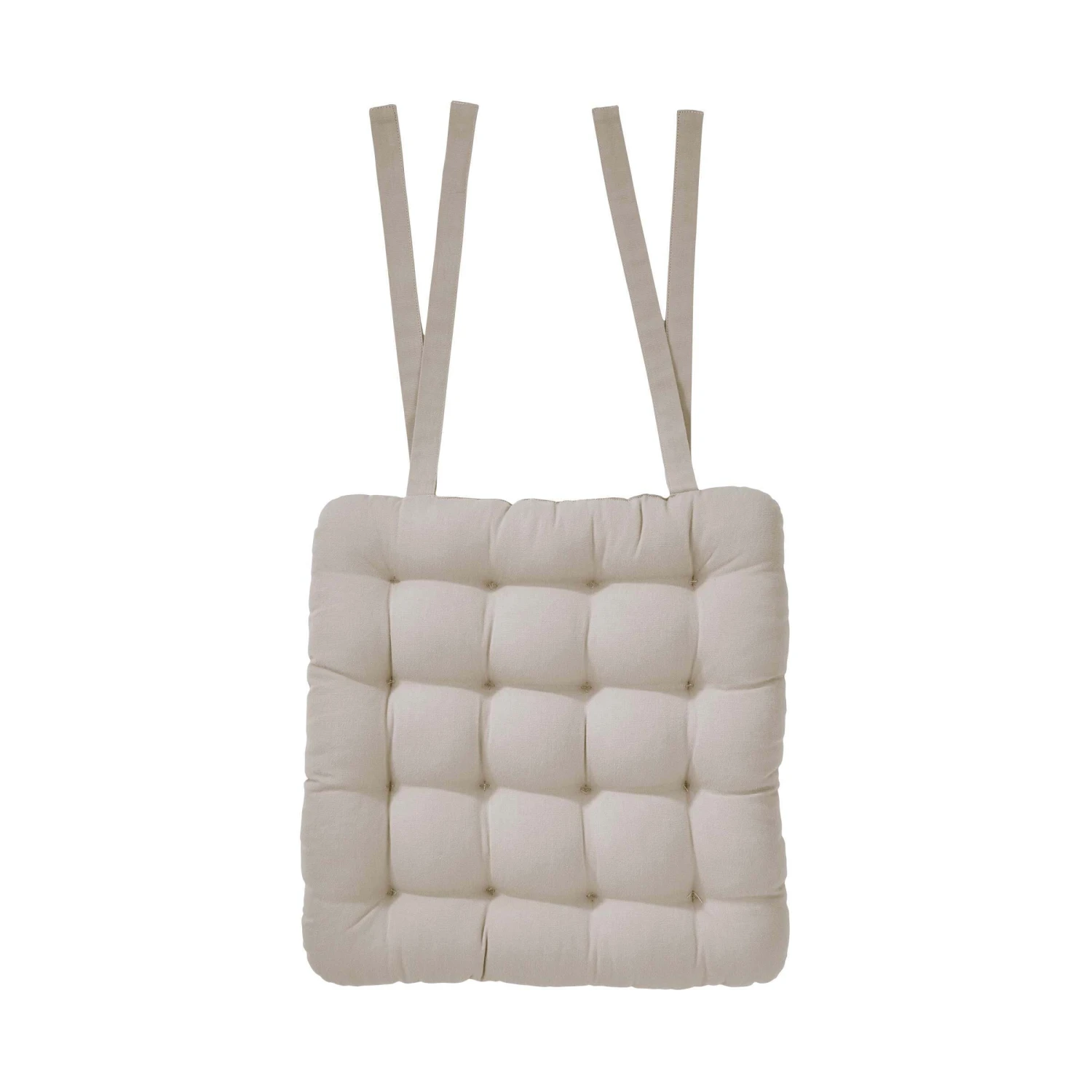 Stuhlkissen Mit Bändchen L 35 X B 37cm SOLID In Beige 1 Stuhlkissen Mit Bändchen L 35 X B 37cm SOLID In Beige