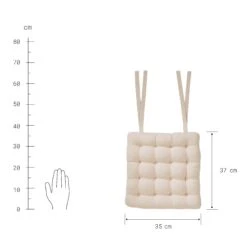 Stuhlkissen Mit Bändchen L 35 X B 37cm SOLID In Creme 6 Stuhlkissen Mit Bändchen L 35 X B 37cm SOLID In Creme -Butlers butlers stuhlkissen mit bandchen l 35 x b 37cm solid in creme 2