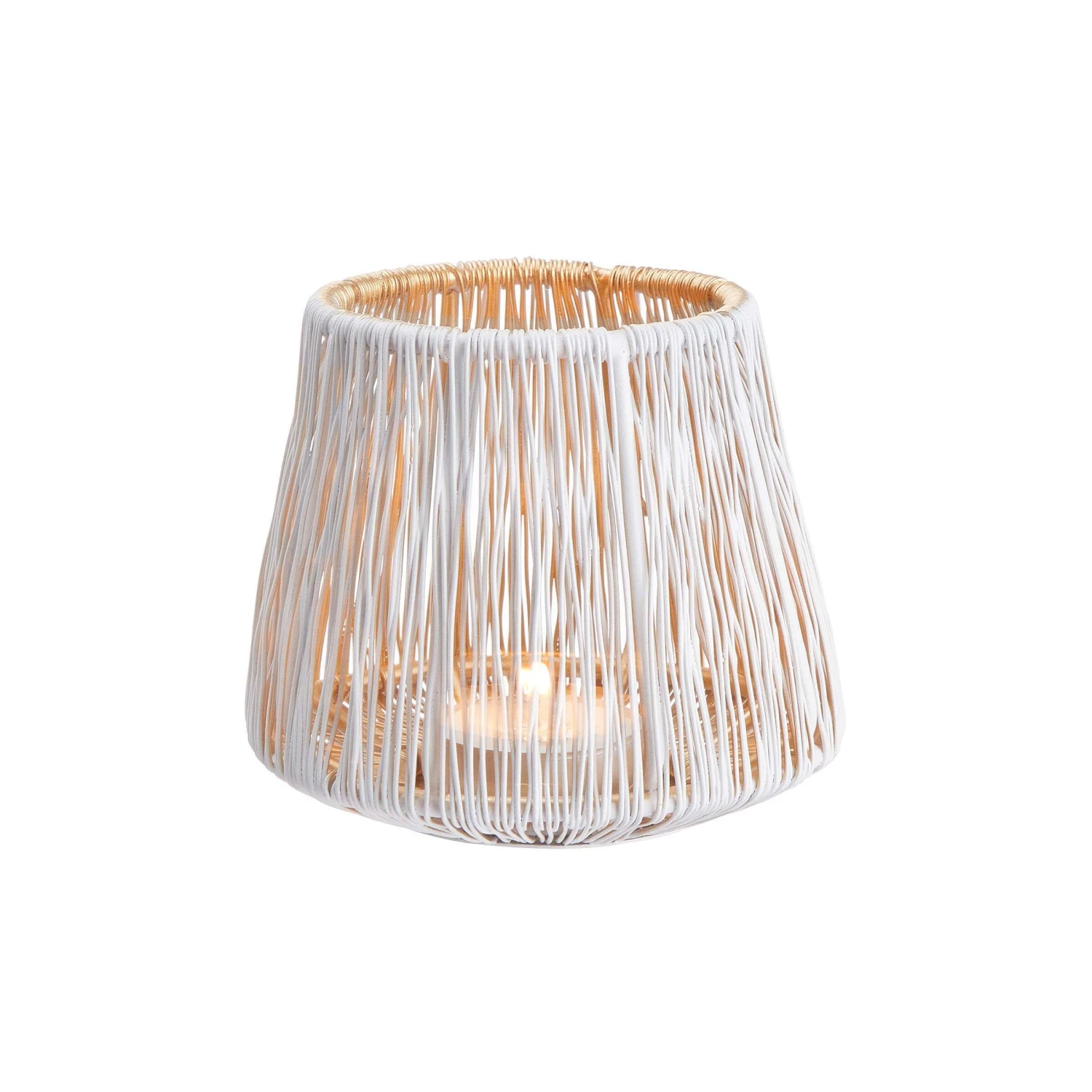 Teelichthalter Höhe 9cm YOKO In Weiß 2 Teelichthalter Höhe 9cm YOKO In Weiß – Bild 2