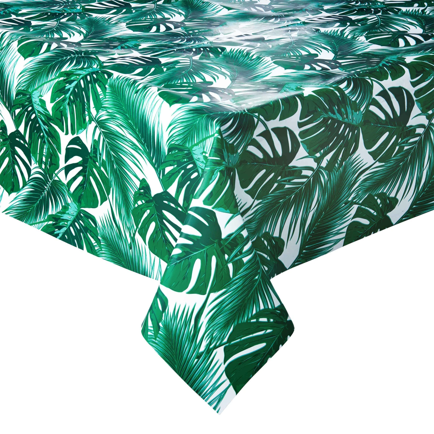 Tischdecke Monstera 110x110 Cm WATERPROOF In Dunkelgrün 1 Tischdecke Monstera 110x110 Cm WATERPROOF In Dunkelgrün