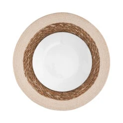 Tischset Rand 38 Cm SAUVAGE In Weiß 5 Tischset Rand 38 Cm SAUVAGE In Weiß -Butlers butlers tischset rand 38 cm sauvage in weiss 2