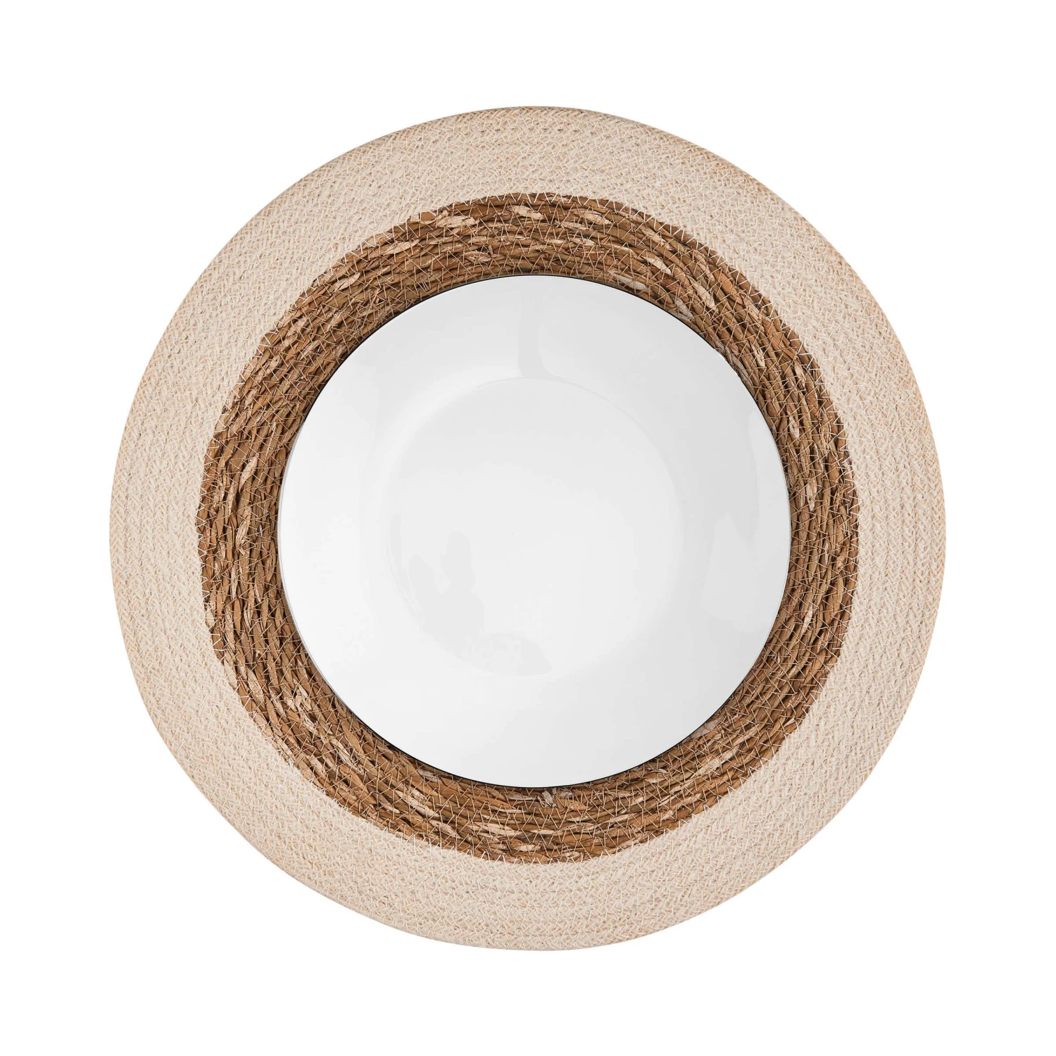 Tischset Rand 38 Cm SAUVAGE In Weiß 3 Tischset Rand 38 Cm SAUVAGE In Weiß – Bild 3