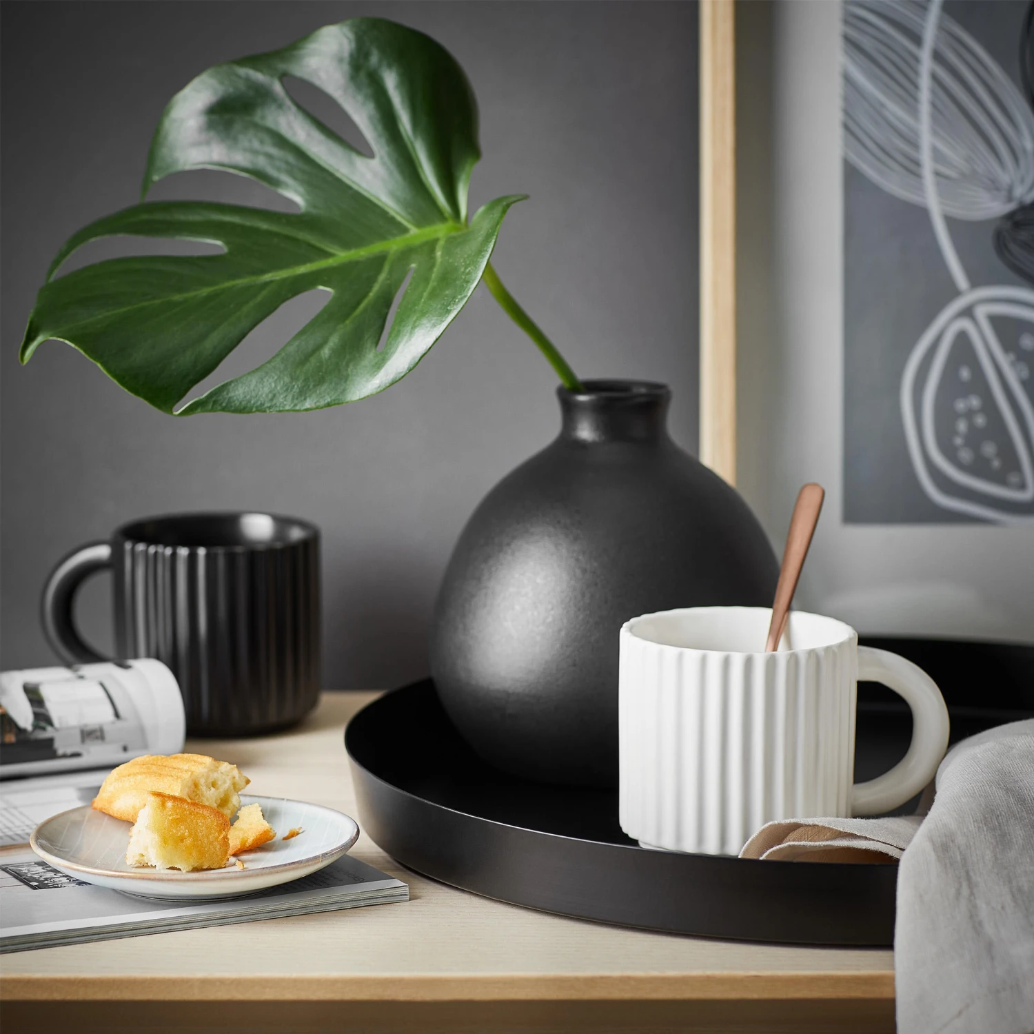 Vase Höhe 16cm MIO In Schwarz 2 Vase Höhe 16cm MIO In Schwarz – Bild 2