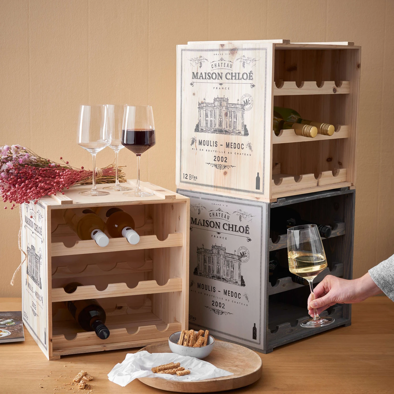 Weinregal VINOTHEK In Natur 2 Weinregal VINOTHEK In Natur – Bild 2