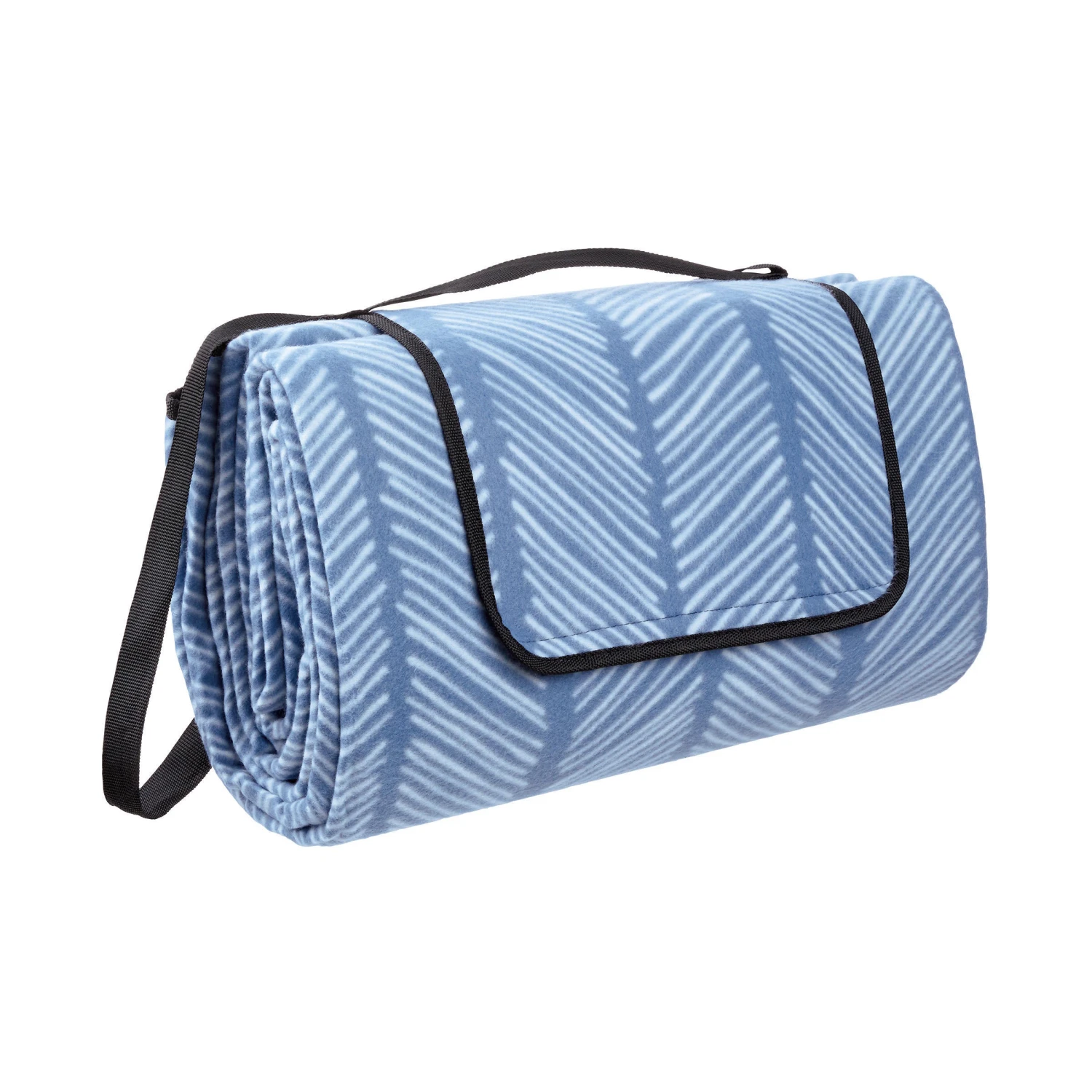 XXL-Picknickdecke Streifen L 200 X B 200cm GET TOGETHER In Blau-Weiß 1 XXL-Picknickdecke Streifen L 200 X B 200cm GET TOGETHER In Blau-Weiß